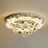 Living Room Star Crystal Semi-Flush Mount Ceiling Light Image - 9