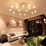 Living Room Starburst Semi-Flush Mount Light Large Image - 4