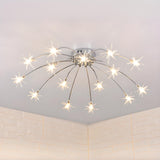 Living Room Starburst Semi-Flush Mount Light Large Image - 6