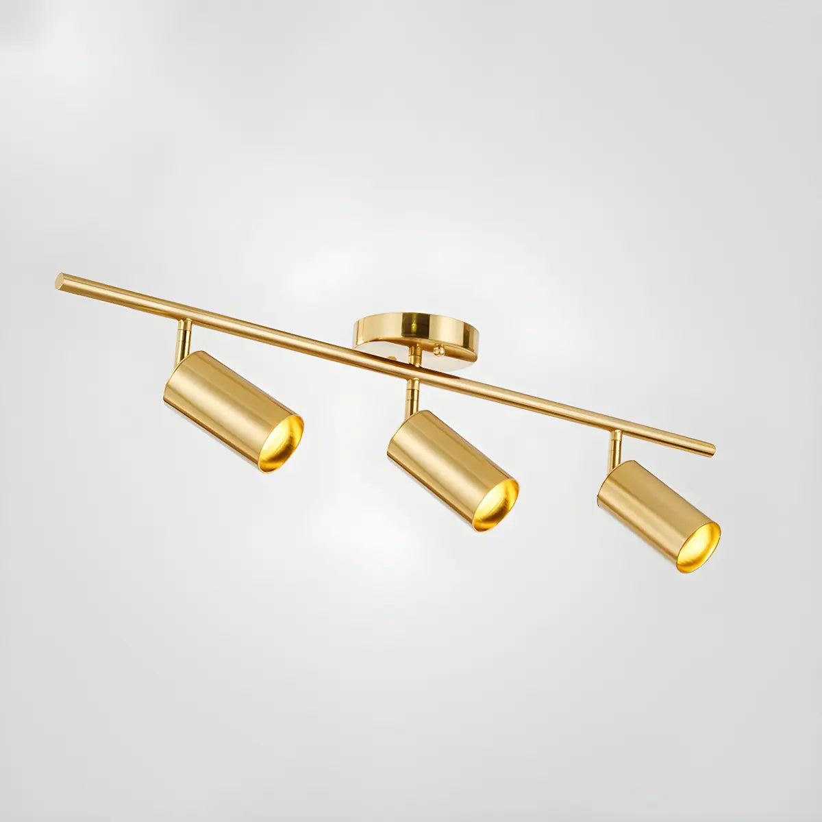 Living Room Stylish Gold Linear Large Fixed Track Light Image - 11