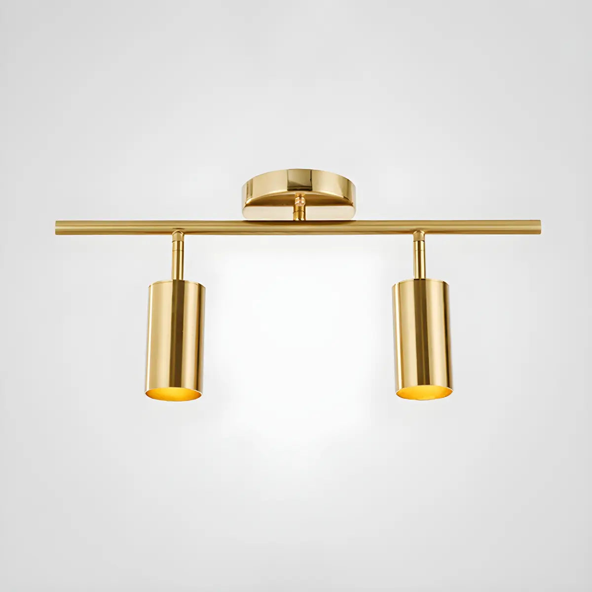 Living Room Stylish Gold Linear Large Fixed Track Light Image - 2