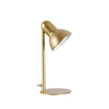 Living Room Stylish Golden Bowl Shade Metal Desk Lamp Image - 2