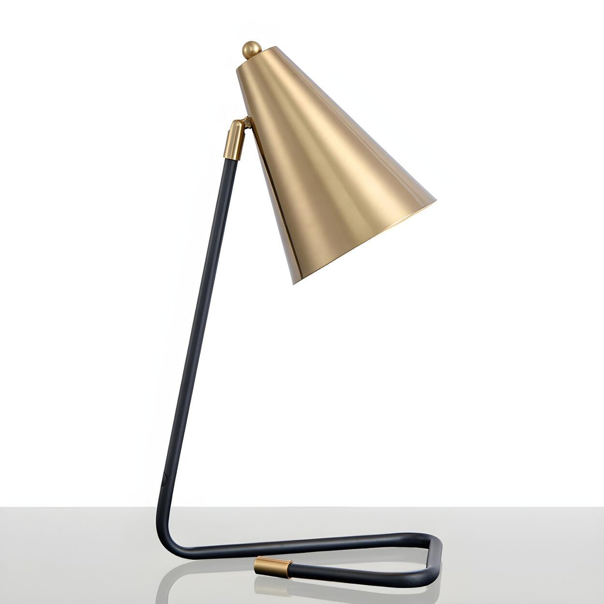 Living Room Stylish Metal Cone Shape Modern Table Lamp Image - 9