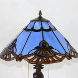 Living Room Vintage Tiffany Stained Glass Table Lamp Image - 12