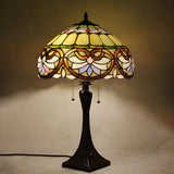 Living Room Vintage Tiffany Stained Glass Table Lamp Image - 3