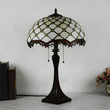 Living Room Vintage Tiffany Stained Glass Table Lamp Image - 4