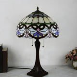 Living Room Vintage Tiffany Stained Glass Table Lamp Image - 6