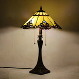 Living Room Vintage Tiffany Stained Glass Table Lamp Image - 7