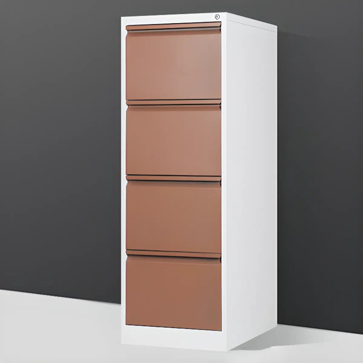 Lockable Metal Office Tall Storage Filing Cabinet Black Image - 3