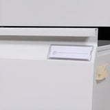 Lockable Metal Office Tall Storage Filing Cabinet Black Image - 7