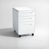 Lockable Steel Compact Rolling Storage Filing Cabinet Image - 5