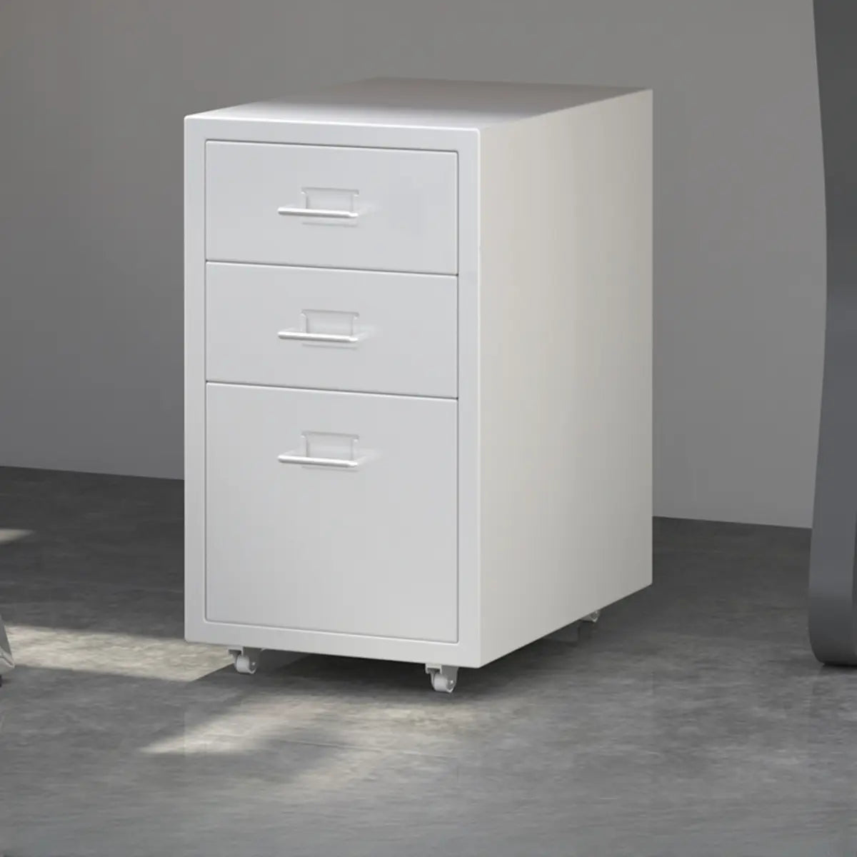 Lockable Steel Small Sliding Drawer Filing Cabinet Image - 15