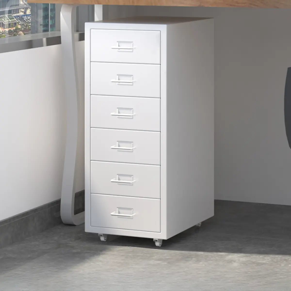 Lockable Steel Small Sliding Drawer Filing Cabinet Image - 24