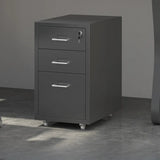 Lockable Steel Small Sliding Drawer Filing Cabinet Image - 34