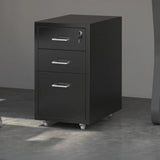 Lockable Steel Small Sliding Drawer Filing Cabinet Image - 36