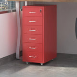 Lockable Steel Small Sliding Drawer Filing Cabinet Image - 44