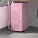 Lockable Steel Small Sliding Drawer Filing Cabinet Image - 5