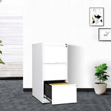 Lockable White Steel Small Storage Filing Cabinets Image - 24