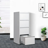 Lockable White Steel Small Storage Filing Cabinets Image - 3