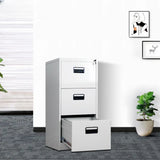 Lockable White Steel Small Storage Filing Cabinets Image - 30