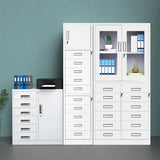 Locking Grey Metal Large Storage Drawer Filing Cabinet Image - 3