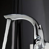 Low Arc Copper Touch Chrome Finish Vessel Sink Faucets Image - 1