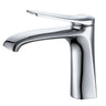 Low Arc Gun Grey Copper Vessel Sink Faucets with Handle Image - 4