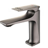 Low Arc Modern Zinc Alloy Black Bathroom Sink Faucet Image - 7