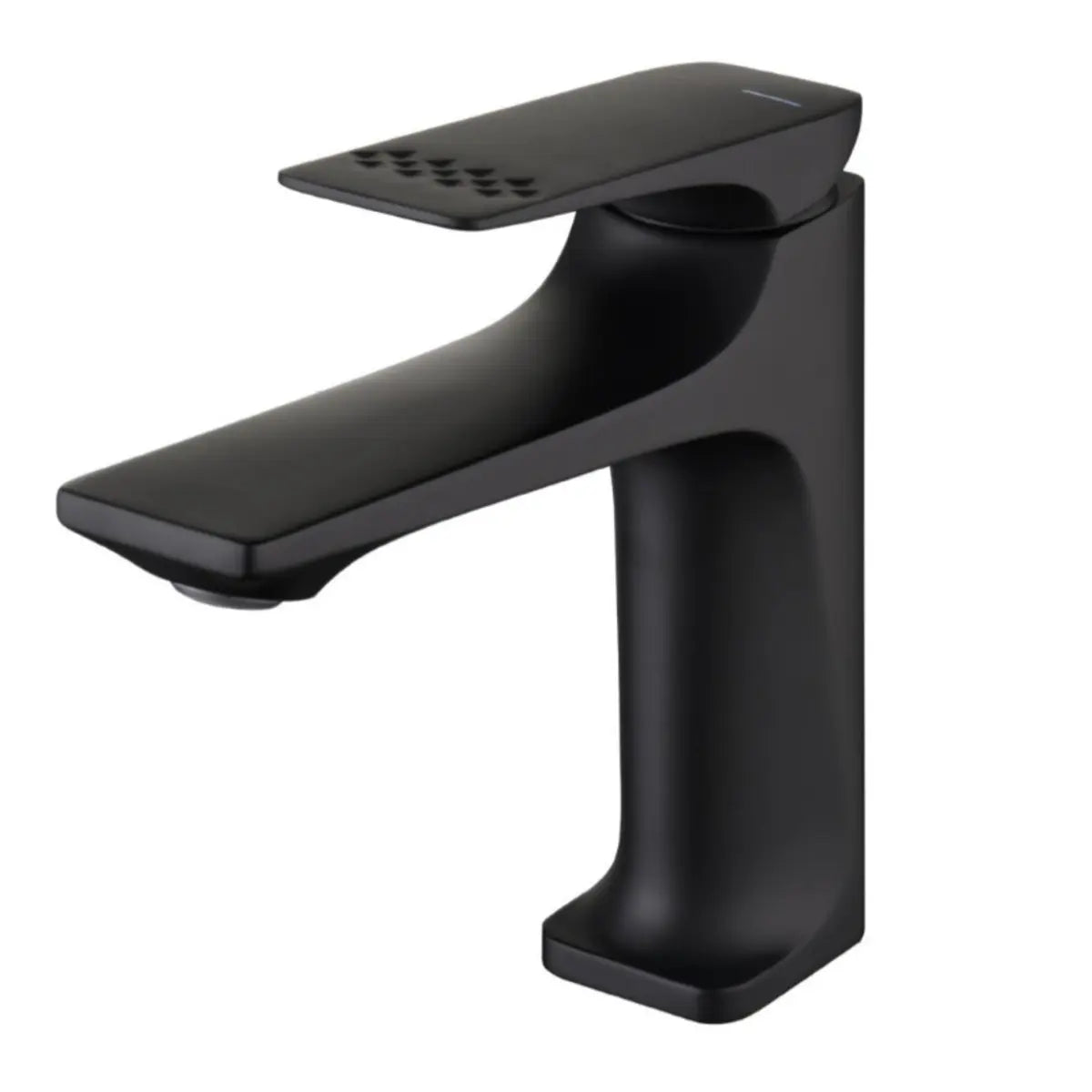 Low Arc Modern Zinc Alloy Black Bathroom Sink Faucet Image - 8