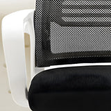 Lumbar Support White Modern Ergonomic Mesh Office Chair Image - 5