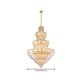 Luxur Tiered Leaf Crystal Chandelier Adjustable Height Image - 27