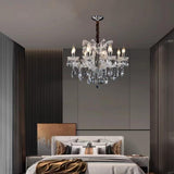 Luxurious Candelabra Adjustable Height Crystal Chandelier Image - 2