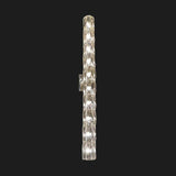 Luxurious Crystal Glass Cylinder Chrome Wall Sconce Image - 9