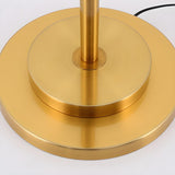 Luxurious Drum Shade Gold Metal LED Floor Lamp Image - 9