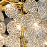 Luxurious Gold Branching Clear Crystal Leaf Chandelier Image - 12