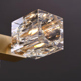 Luxurious Gold Crystal Square Island Pendant Light Image - 13