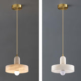 Luxurious Gold Stone Geometric Pendant Lights Image - 8