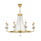 Luxurious Grand Gold Candelabra Crystal Tassels Chandelier Image - 6