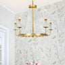 Luxurious Grand Gold Candelabra Crystal Tassels Chandelier Image - 7