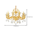 Luxurious Grand Golden Crystal Chandelier Image - 19