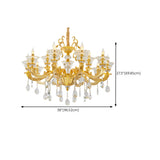 Luxurious Grand Golden Crystal Chandelier Image - 20