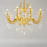 Luxurious Grand Golden Crystal Chandelier Image - 3