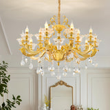 Luxurious Grand Golden Crystal Chandelier Image - 4