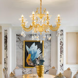 Luxurious Grand Golden Crystal Chandelier Image - 6