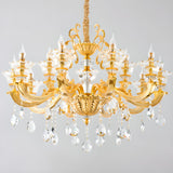 Luxurious Grand Golden Crystal Chandelier Image - 9