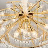 Luxurious Modern Gold 5-Tier Crystal Chandelier Image - 10