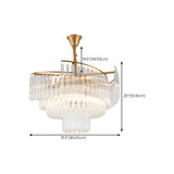 Luxurious Modern Gold 5-Tier Crystal Chandelier Image - 18