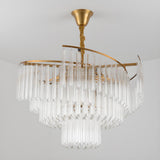 Luxurious Modern Gold 5-Tier Crystal Chandelier Image - 7