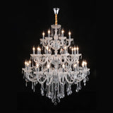 Luxurious Multi-Tier Crystal Candelabra Glass Chandelier Image - 12