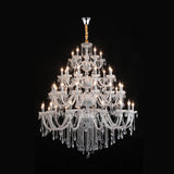 Luxurious Multi-Tier Crystal Candelabra Glass Chandelier Image - 15